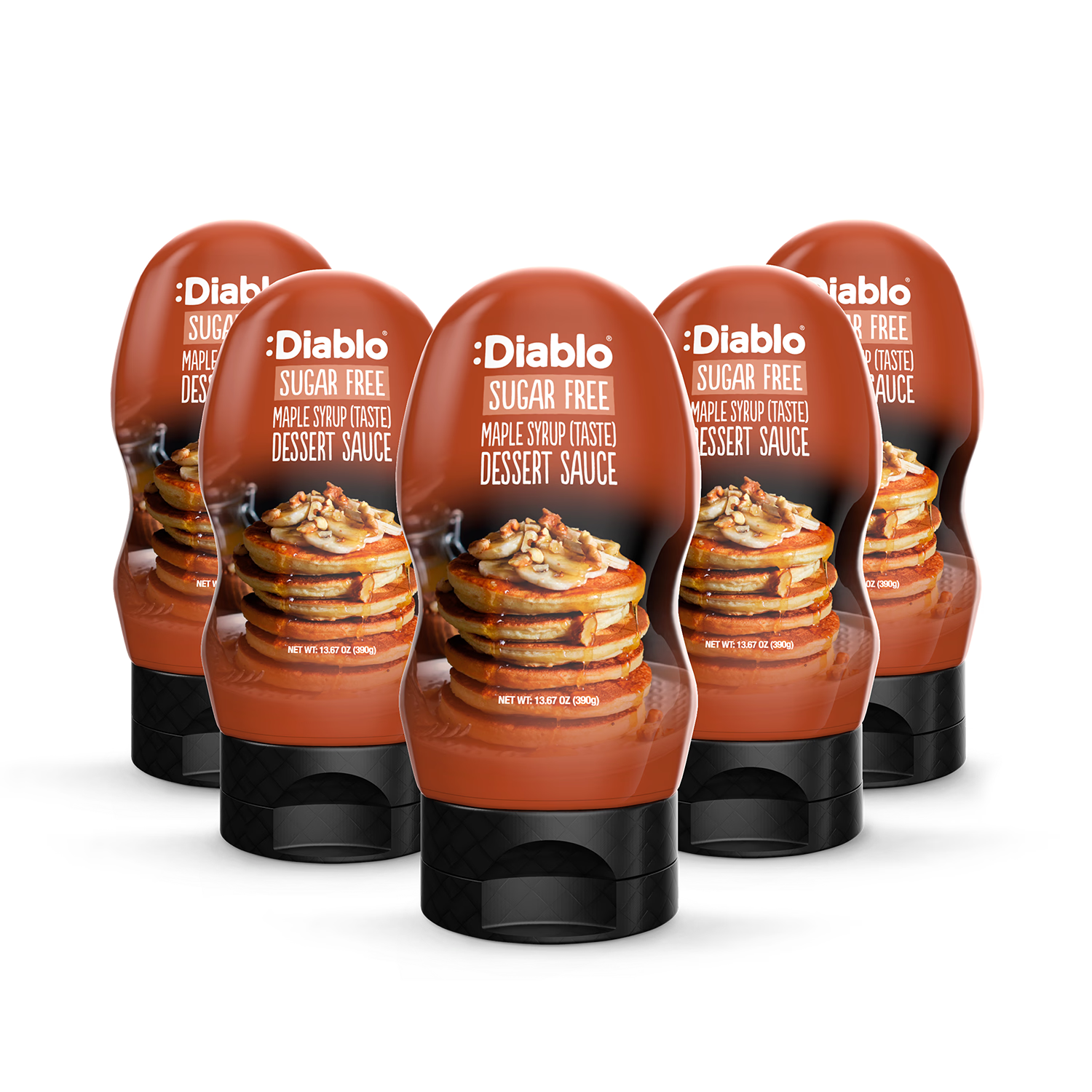 Diablo sugar free maple syrup style dessert sauce 390g, UK version