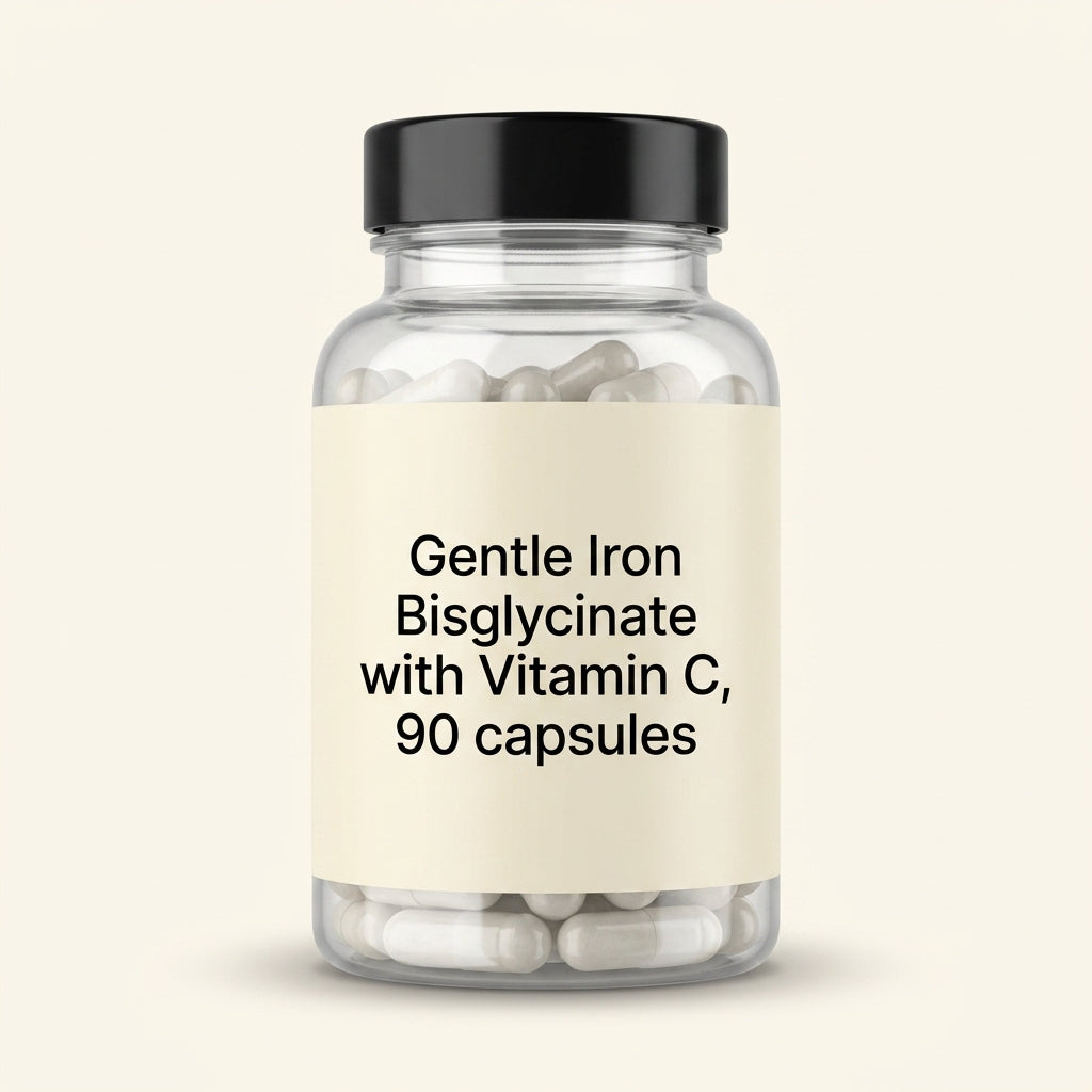 Holland & Barrett Gentle Iron 20mg supplement capsules, UK version