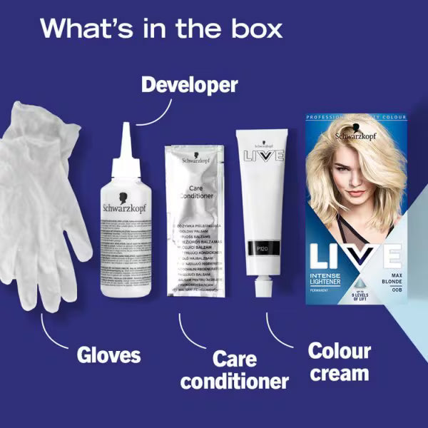 Schwarzkopf LIVE Color XXL Maximum Blonde Bleichset, importiert aus Großbritannien