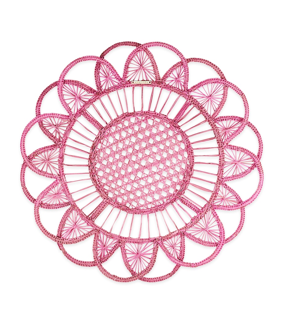 Aquazzura sunflower placemat bubblegum pink set of two - British product