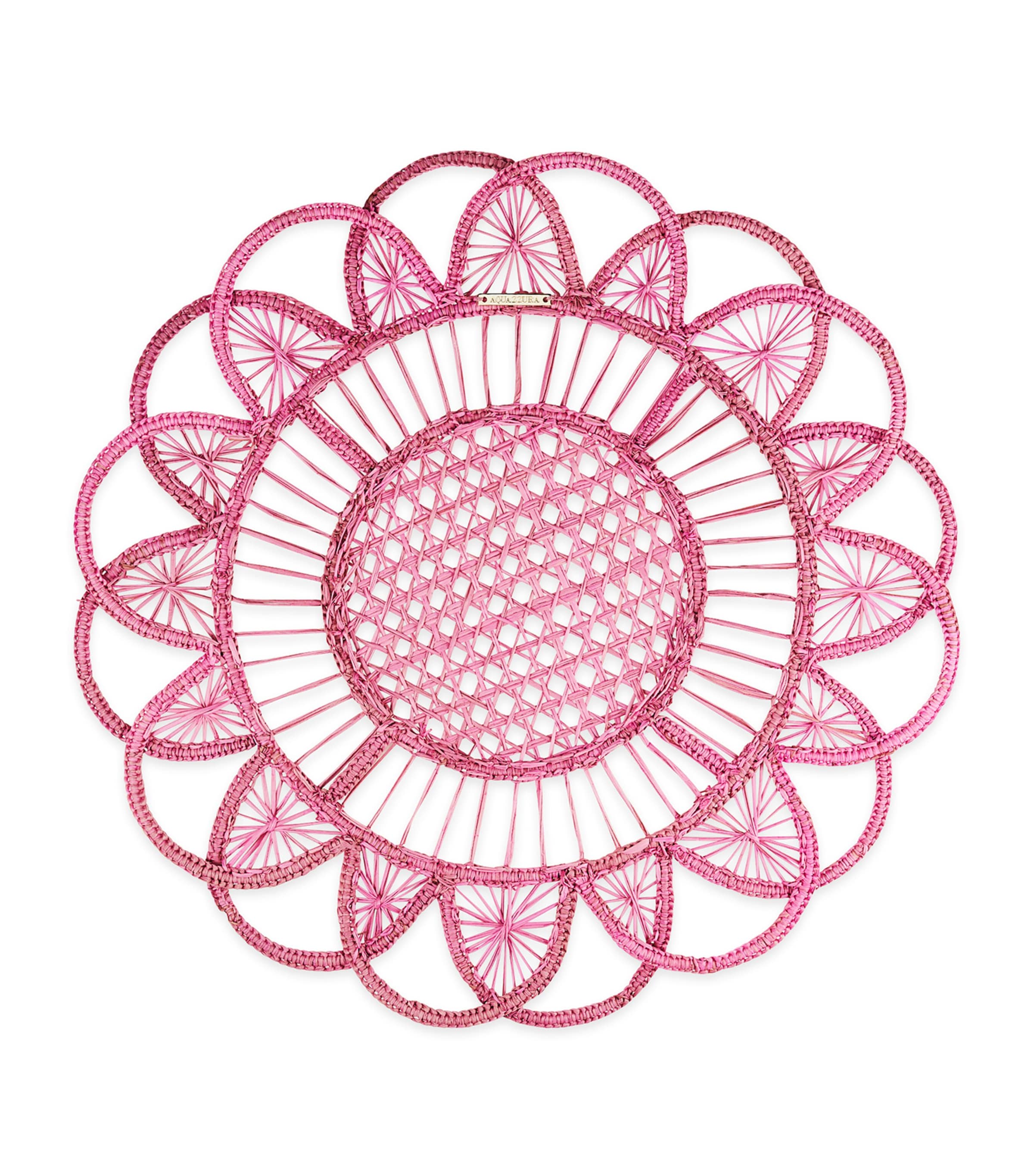 Aquazzura sunflower placemat bubblegum pink set of two - British product