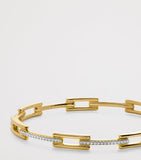 Monica Vinader gold vermeil diamond pavé bangle - British product