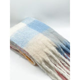 SVNX light checked print scarf Light Pastel Check One Size (British brand)