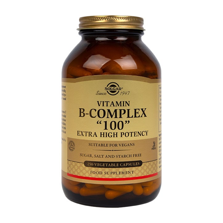 Solgar Vitamin B-Complex 100 Extra High Potency 250 Vegi Capsules GOODS Holland&Barrett   