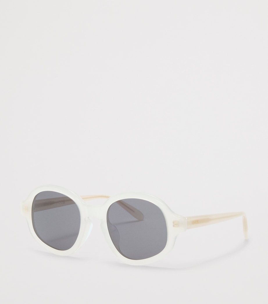 LOEWE Delta Slim Sunglasses tinted lenses white rims - British product