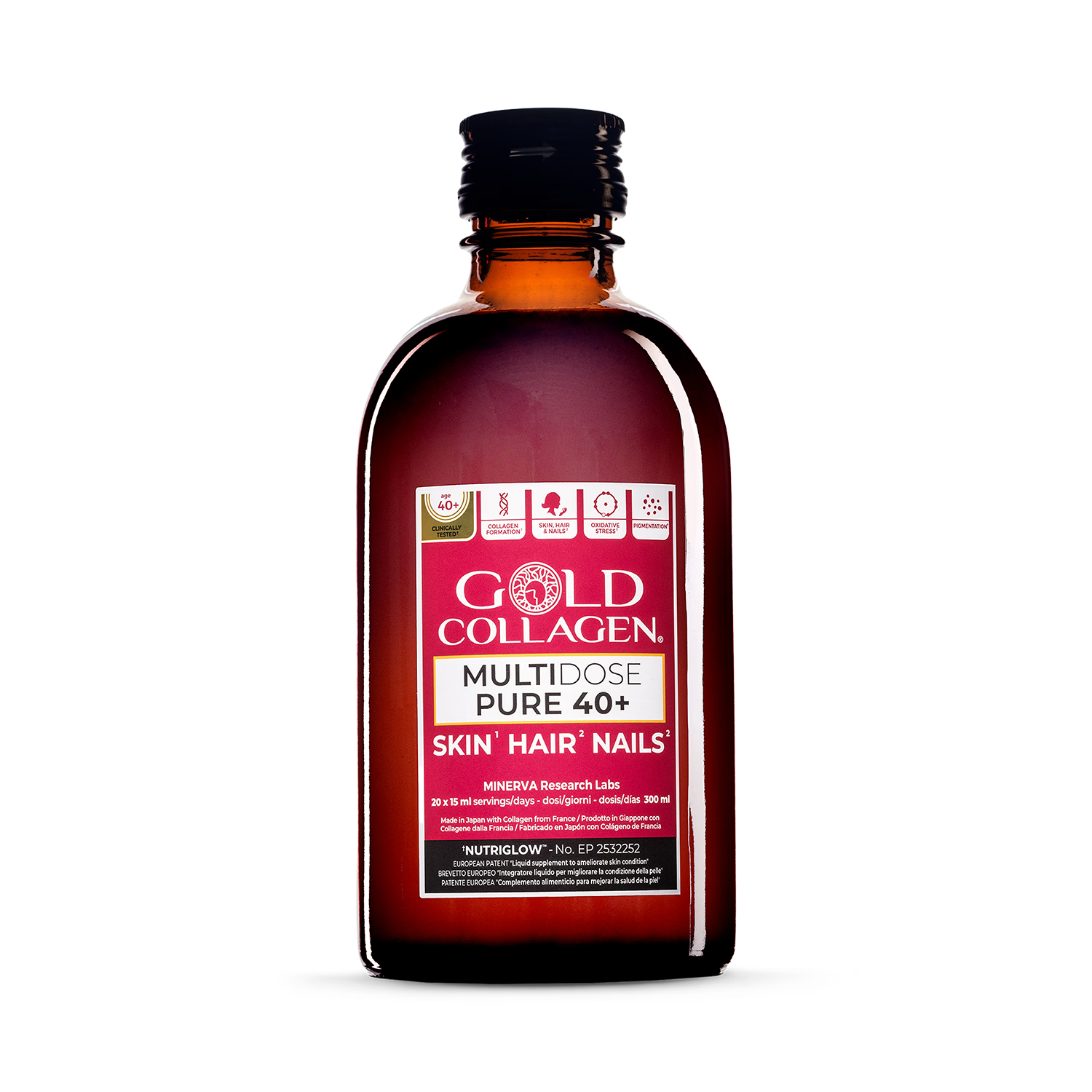 Gold Collagen multidose 40+ supplement 300 ml (British brand)