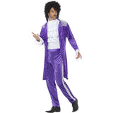 Smiffys purple 80s musician costume, UK version