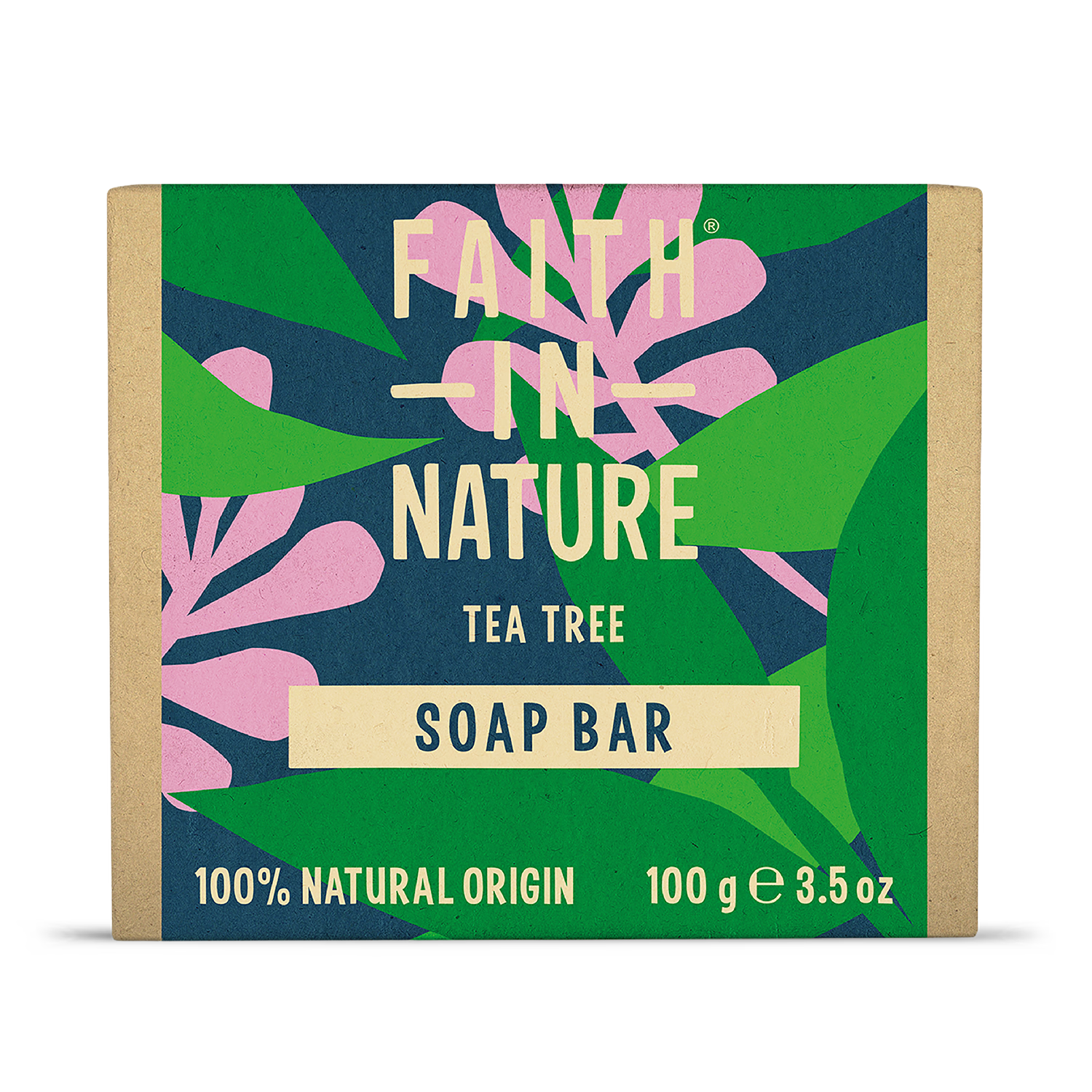 Faith In Nature tea tree soap bar 100g (British brand)