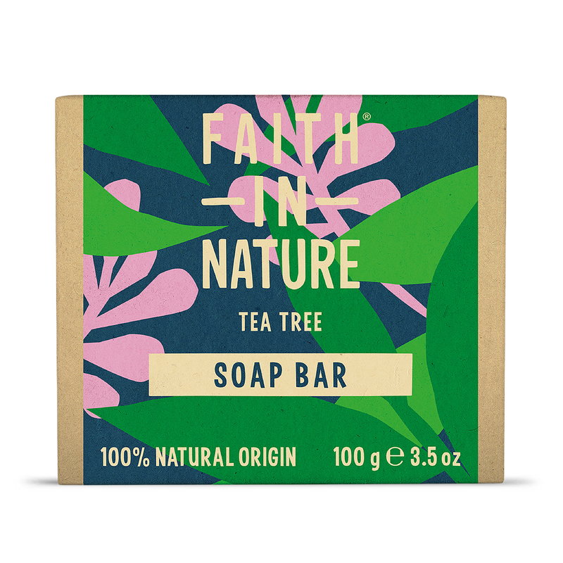Faith In Nature tea tree soap bar 100g (British brand)