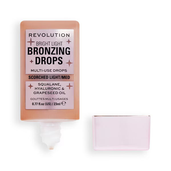 Revolution Bright Light Bronzing Drops Bronze Scorched bottle, imported from the UK