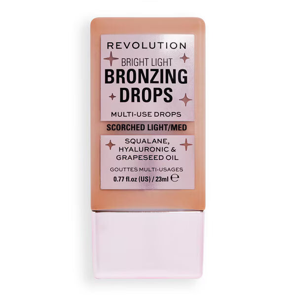 Revolution Bright Light Bronzing Drops Bronze Scorched bottle, imported from the UK