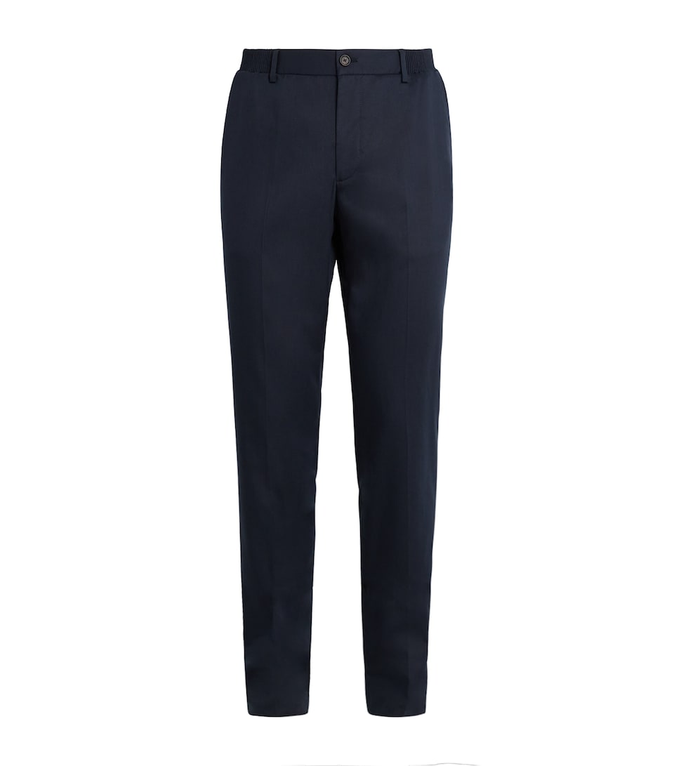 Slim-Fit Coloured Denim Biker Trousers with Multiple Zipped Pockets