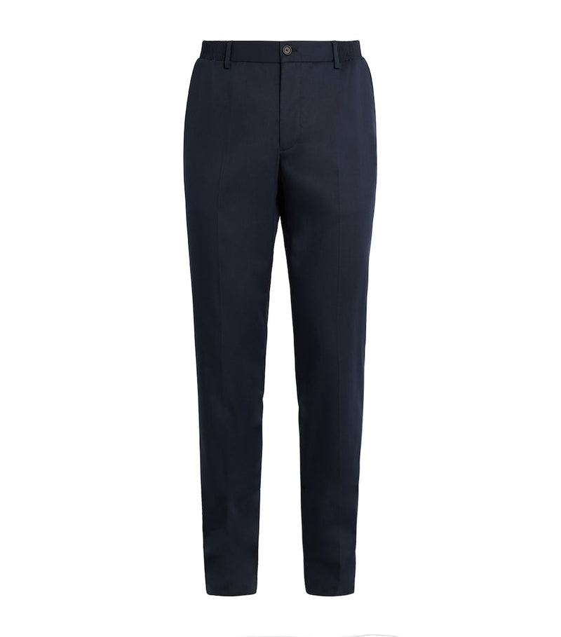 Slim-Fit Coloured Denim Biker Trousers with Multiple Zipped Pockets