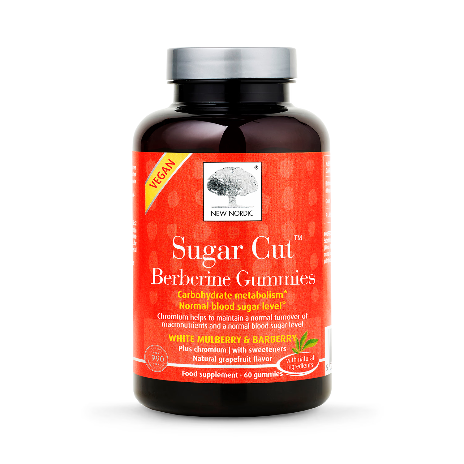 New Nordic Sugar Cut Berberine gummies 60 (British brand)