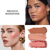 Morphe Cheek Thrills multi-finish face trio Beach Bonfire, imported from the UK