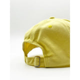 SVNX cotton baseball cap with Ying Yang embroidery in lemon yellow - British product