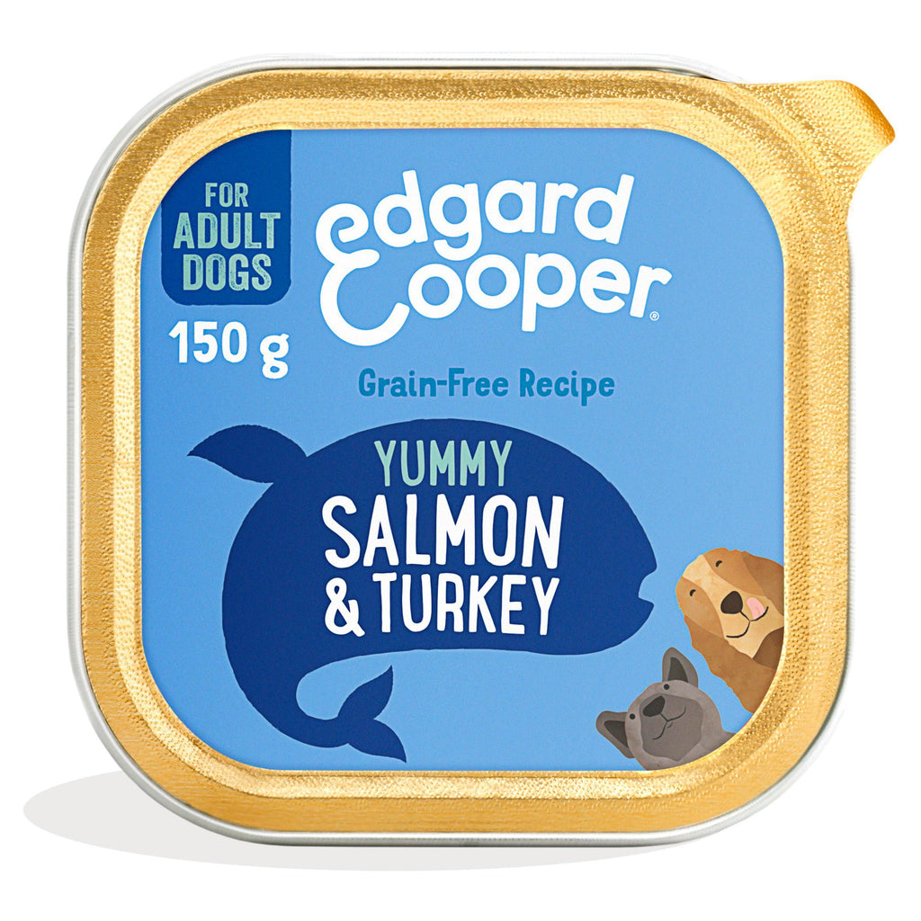 Edgard Cooper Yummy Salmon & Turkey For Adult Dogs 150g