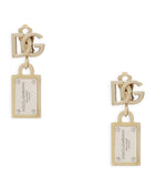 Dolce&Gabbana Logo-Plaque Clip-On Earrings