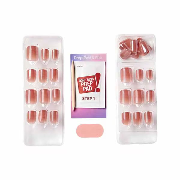 DNR Kiss Impress press-on nails neutral 33 pack - British product