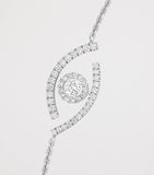 Messika Lucky Eye white gold diamond bracelet 0.21ct (British brand)
