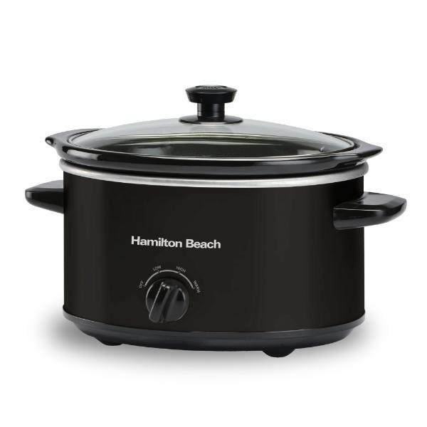 Hamilton Beach Comfort Cook black slow cooker 3.5L, UK version