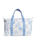 Harrods toile overnight bag set with London landmarks print, UK version