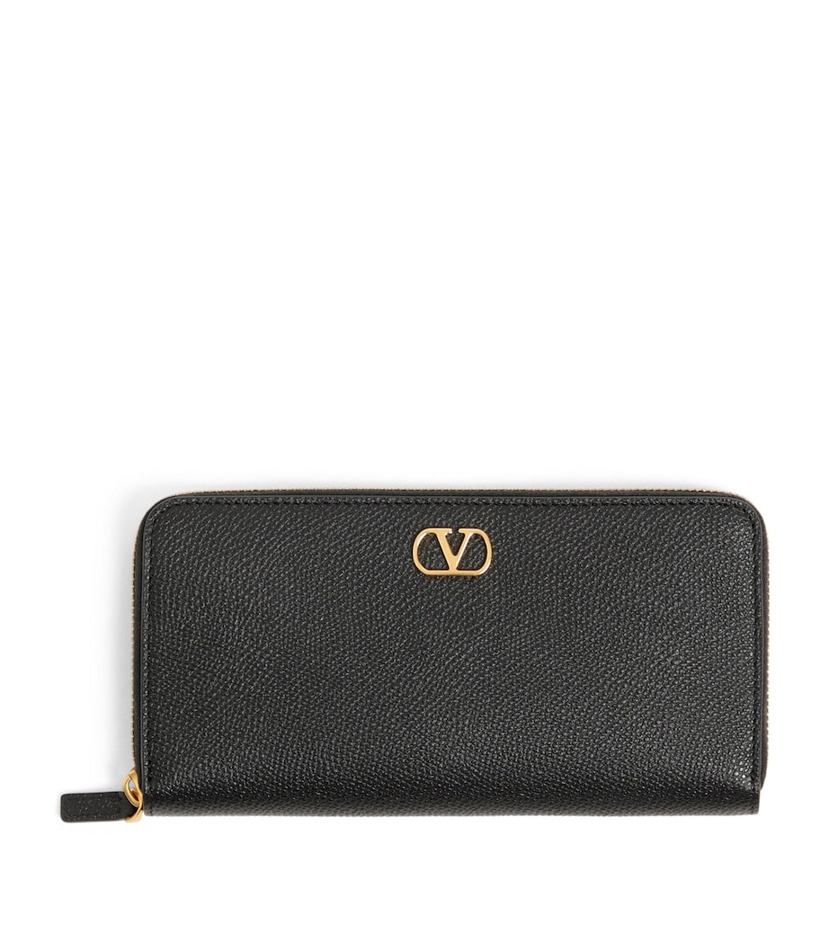 Valentino Garavani VLogo Signature zip-around wallet calf leather - British product