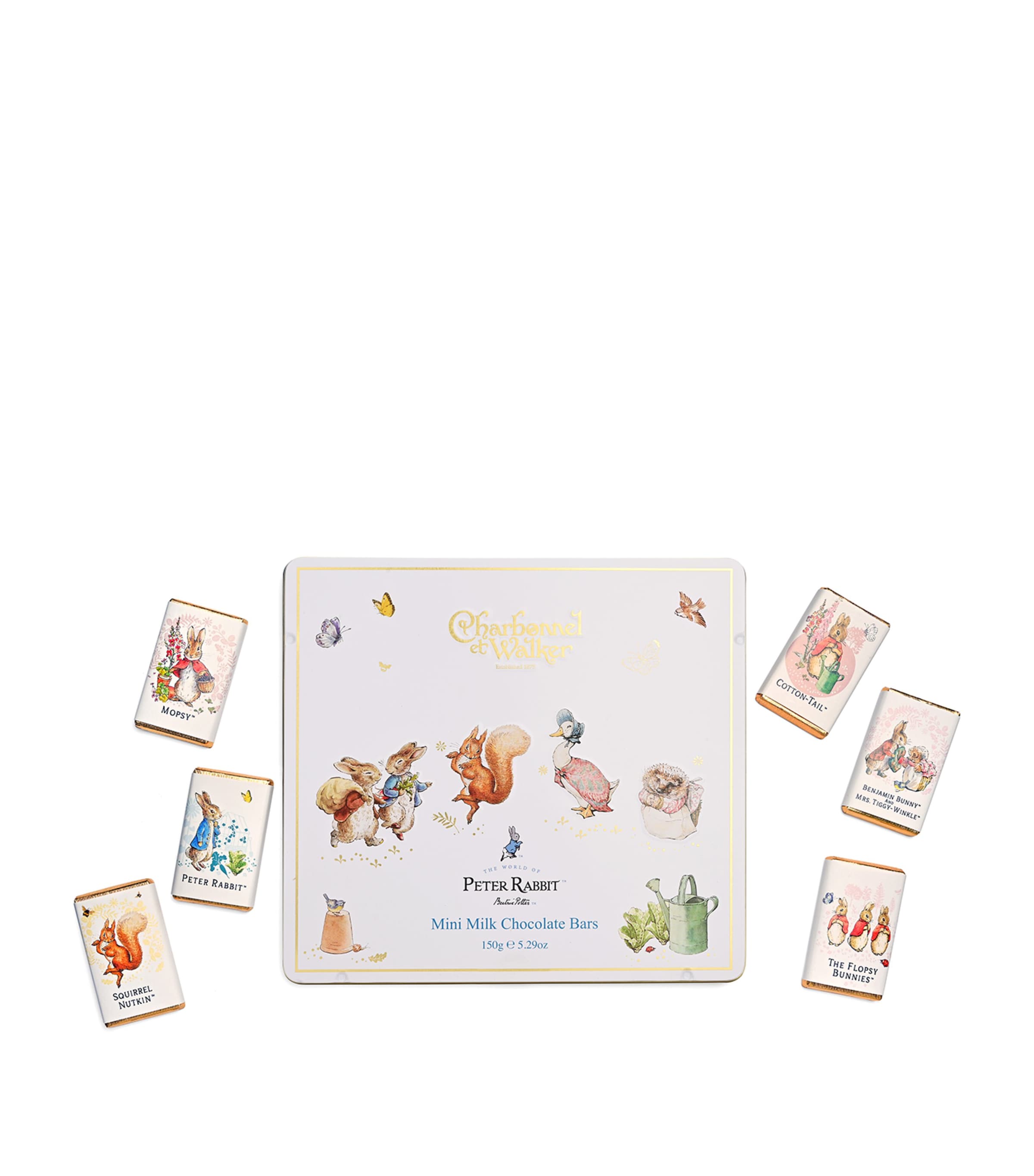 Charbonnel et Walker Peter Rabbit Chocolate Slims Tin 150g - British product