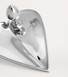 Alaïa Le Coeur stud earrings brass, (British brand)