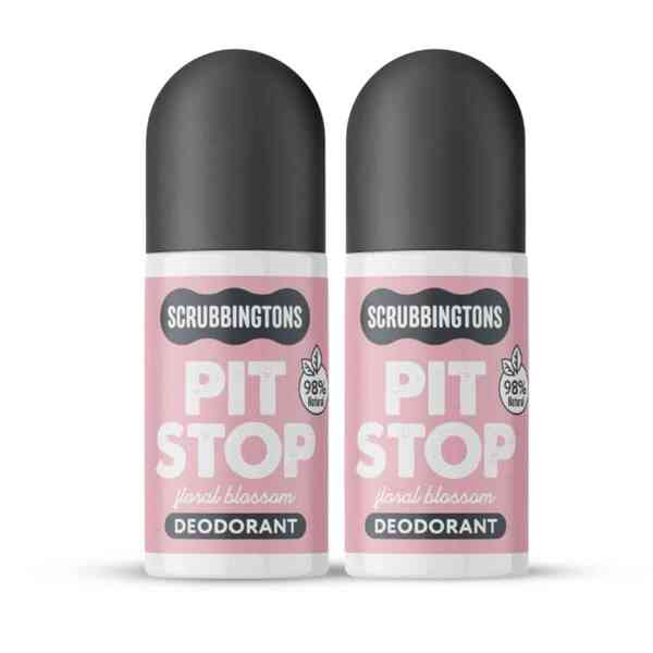 Scrubbingtons deodorant Floral 75ml duo pack, UK version