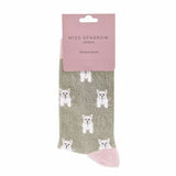 Miss Sparrow Ladies Dog Design Bamboo Socks 4-7 UK GOODS Superdrug   