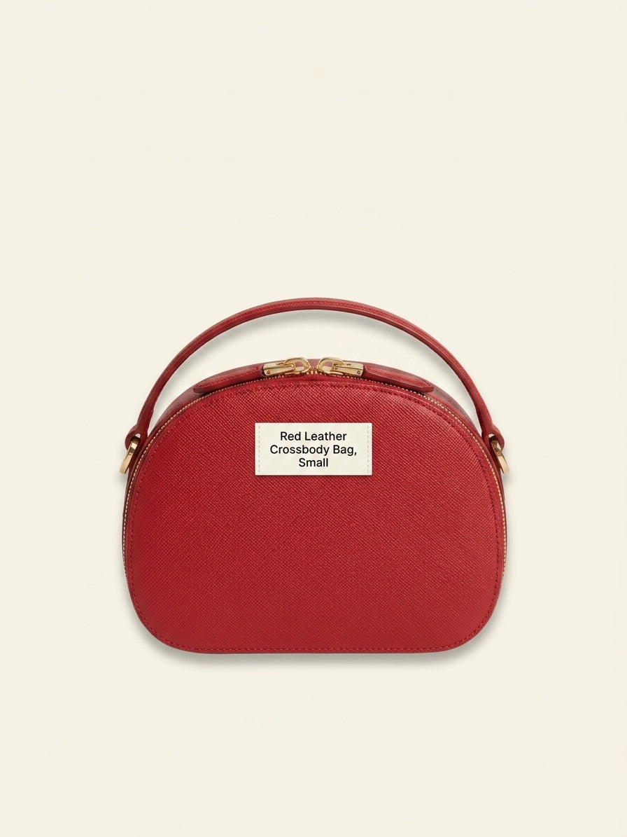 Pre-loved Prada Odette red leather grab bag (British brand)