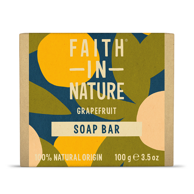 Faith In Nature grapefruit soap bar 100g - British product