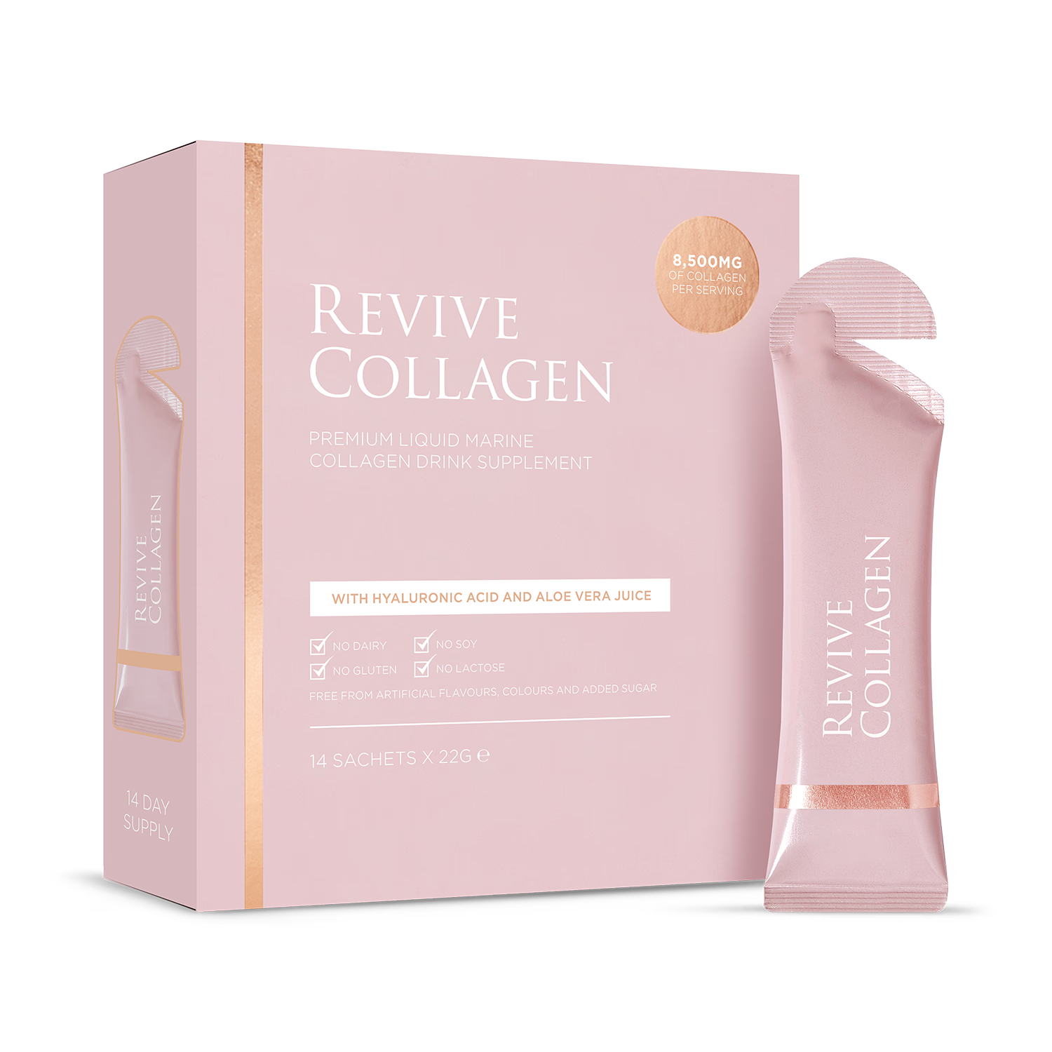 Revive marine collagen drink sachets 14 pack, imported from the UK