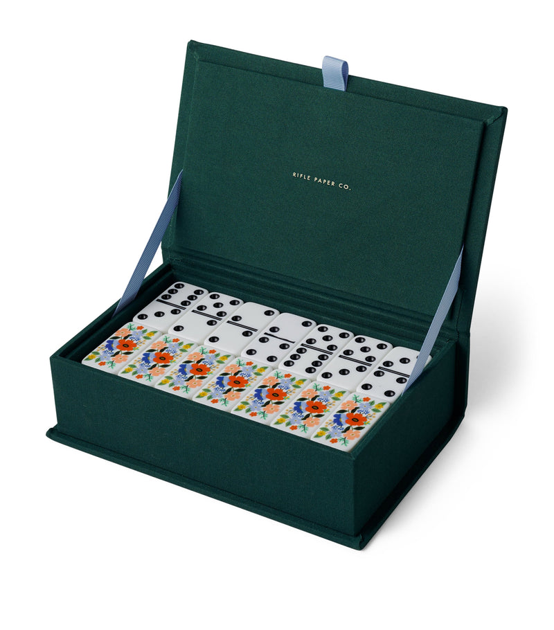 Jeu de dominos Rifle Paper Co. Strawberry Fields, importé du Royaume-Uni
