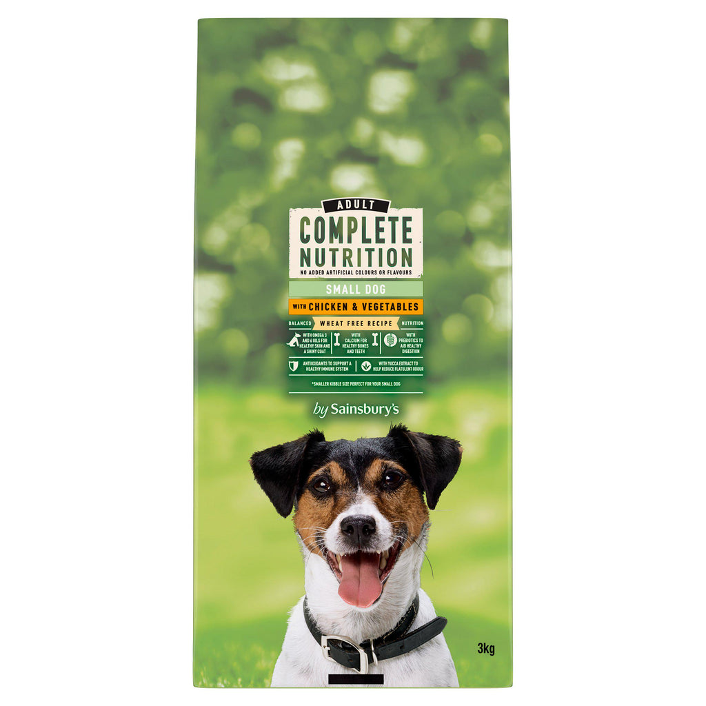 Sainsbury's Adult Complete Nutrition Small Dog with Chicken & Vegetables 3kg