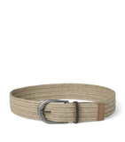 Brunello Cucinelli linen blend braided belt with monili beads - British product