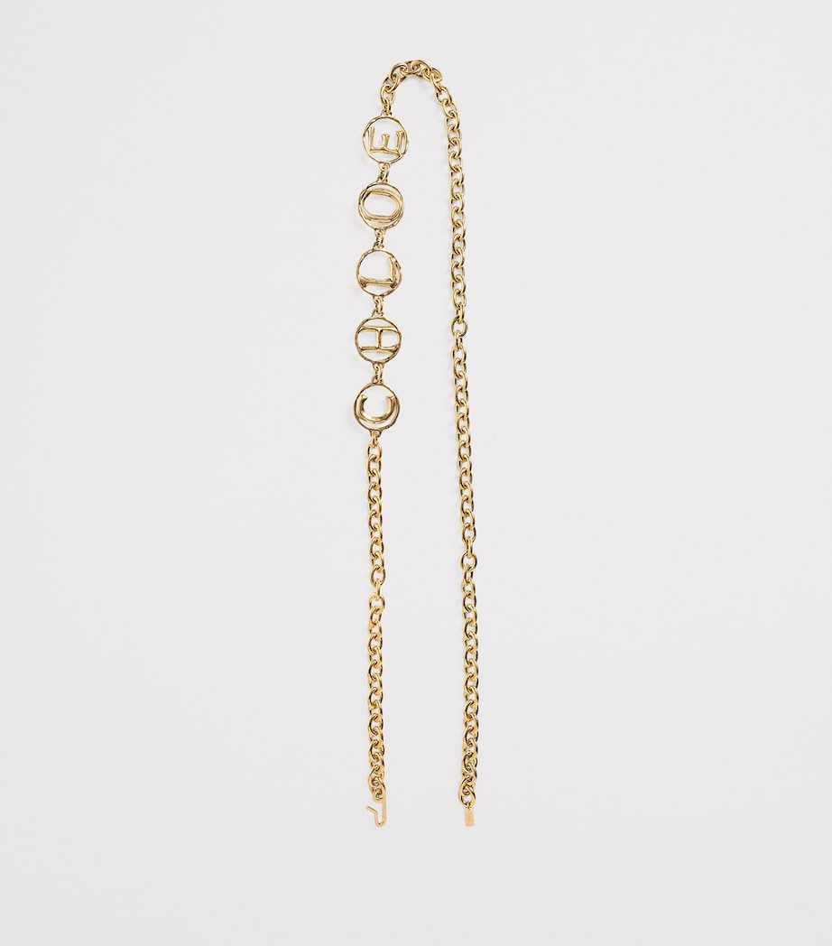 Chloé Script gold-tone brass belt - British product