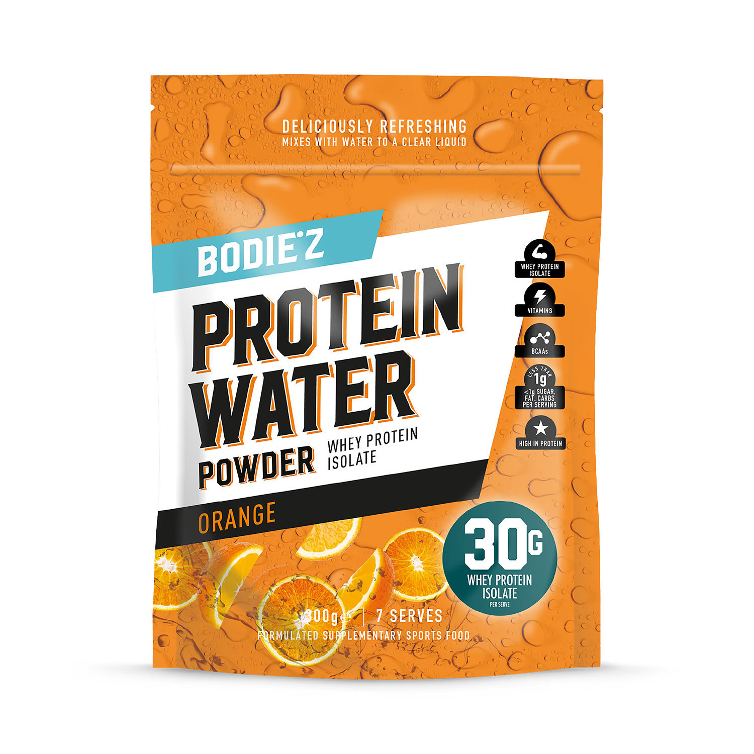 BODIE'Z protein water Orange 300g, imported from the UK