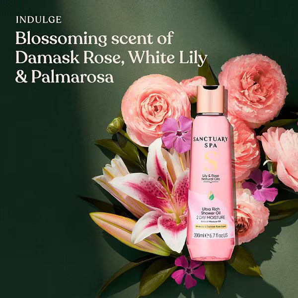 Sanctuary Spa Lily Rose Shower Oil 200ml (British brand)