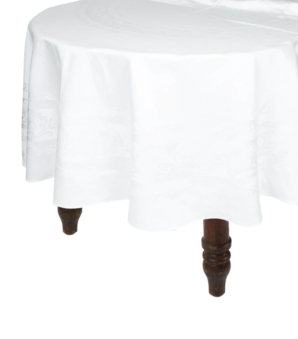 Thomas Ferguson Linen Double Damask Tablecloth 274cm x 274cm (British brand)