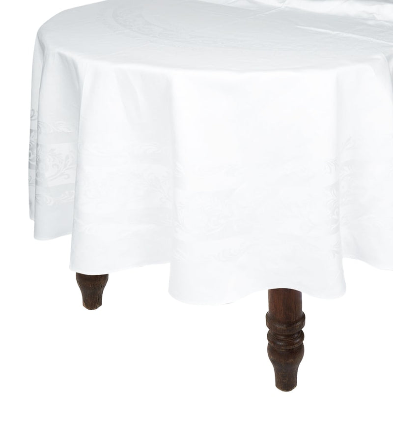 Thomas Ferguson Linen Double Damask Tablecloth 274cm x 274cm (British brand)