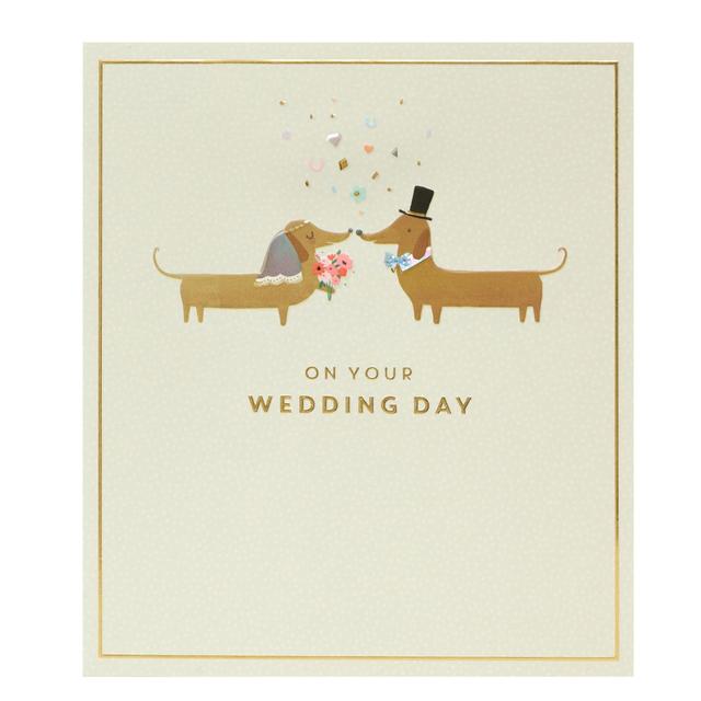 Sausage Dog Wedding Card Miscellaneous M&S   