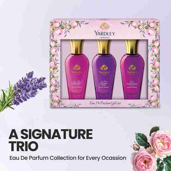 Yardley London perfume trio 3x30ml (British brand)