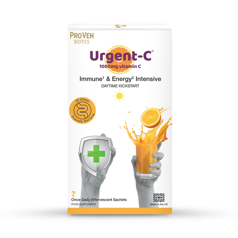 Pro-Ven Biotics Urgent-C multivitamin 7 sachets, imported from the UK
