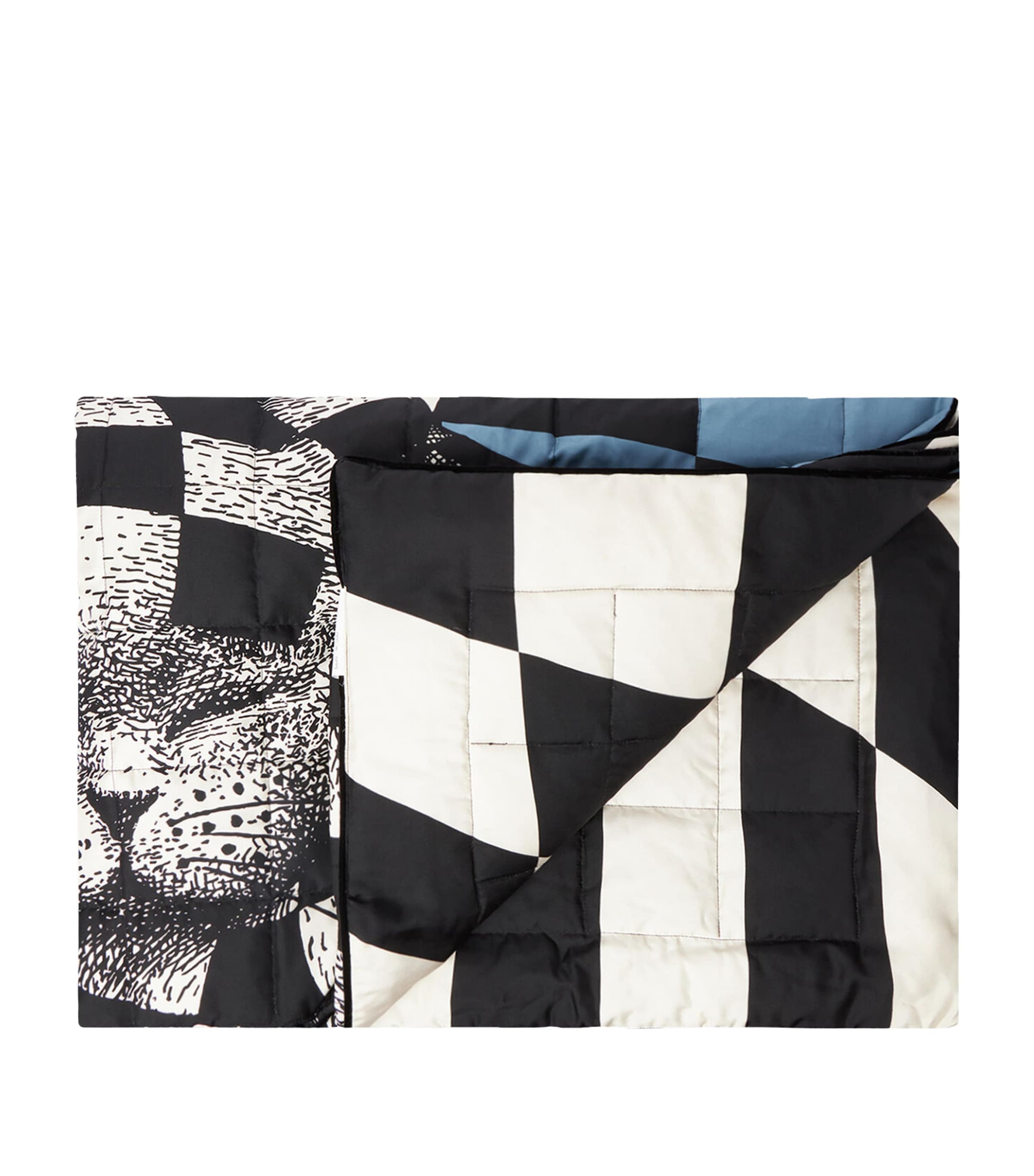 Fornasetti Silk Plaid High Fidelity Throw 140cm x 200cm - British product