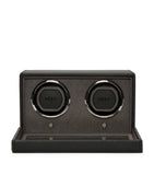 WOLF Cub double watch winder with cover in vegan leather - British product