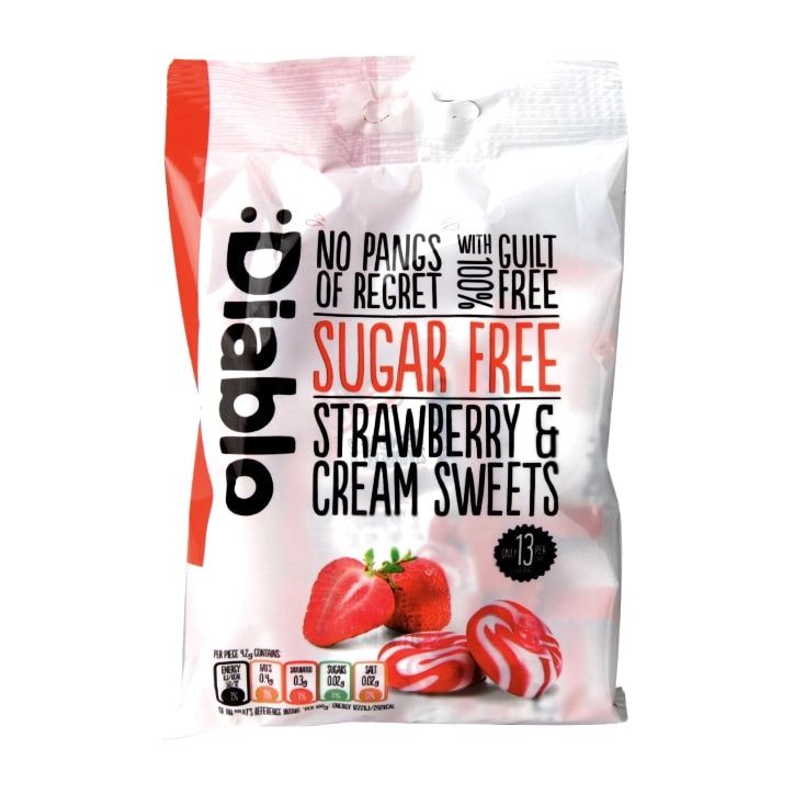 Diablo Strawberry & Cream Sweets 75g