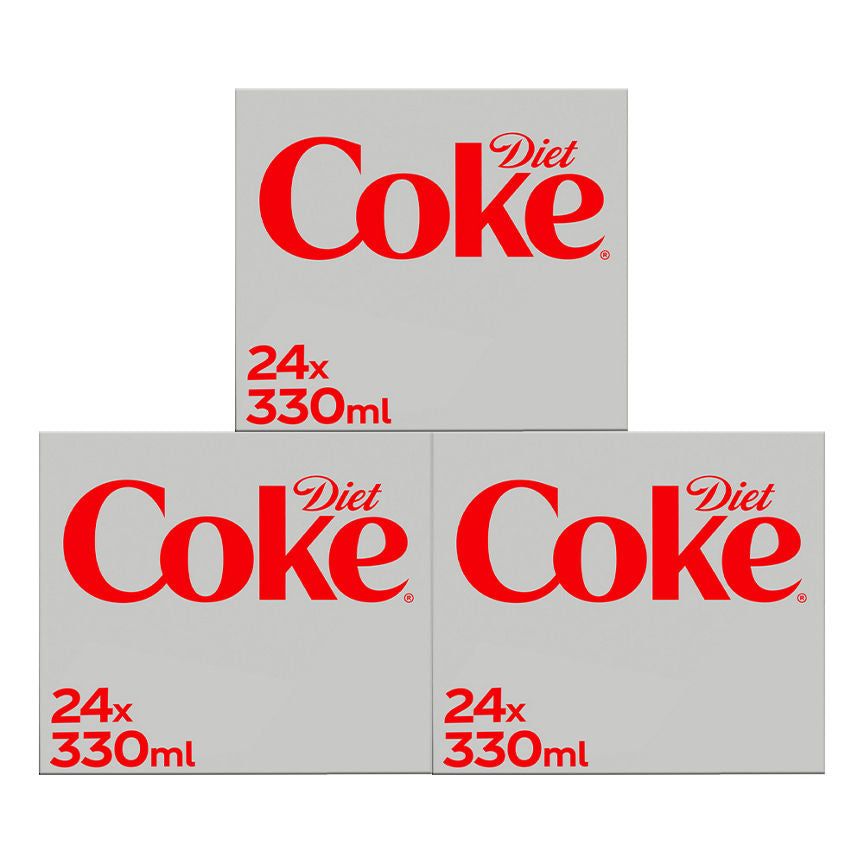 Diet Coke 3 for £24 Drinks Bundle 72 Cans