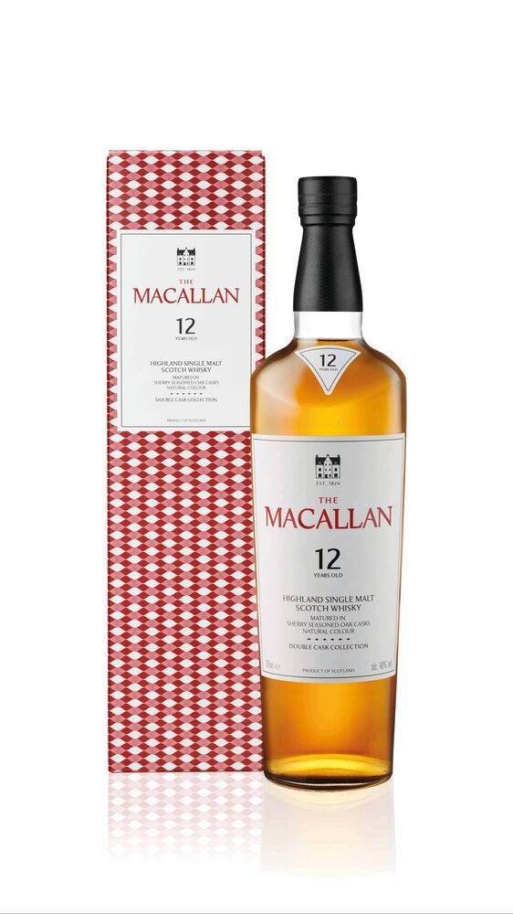 Macallan Double Cask 12 Year Old Scotch whisky 70cl (British brand)